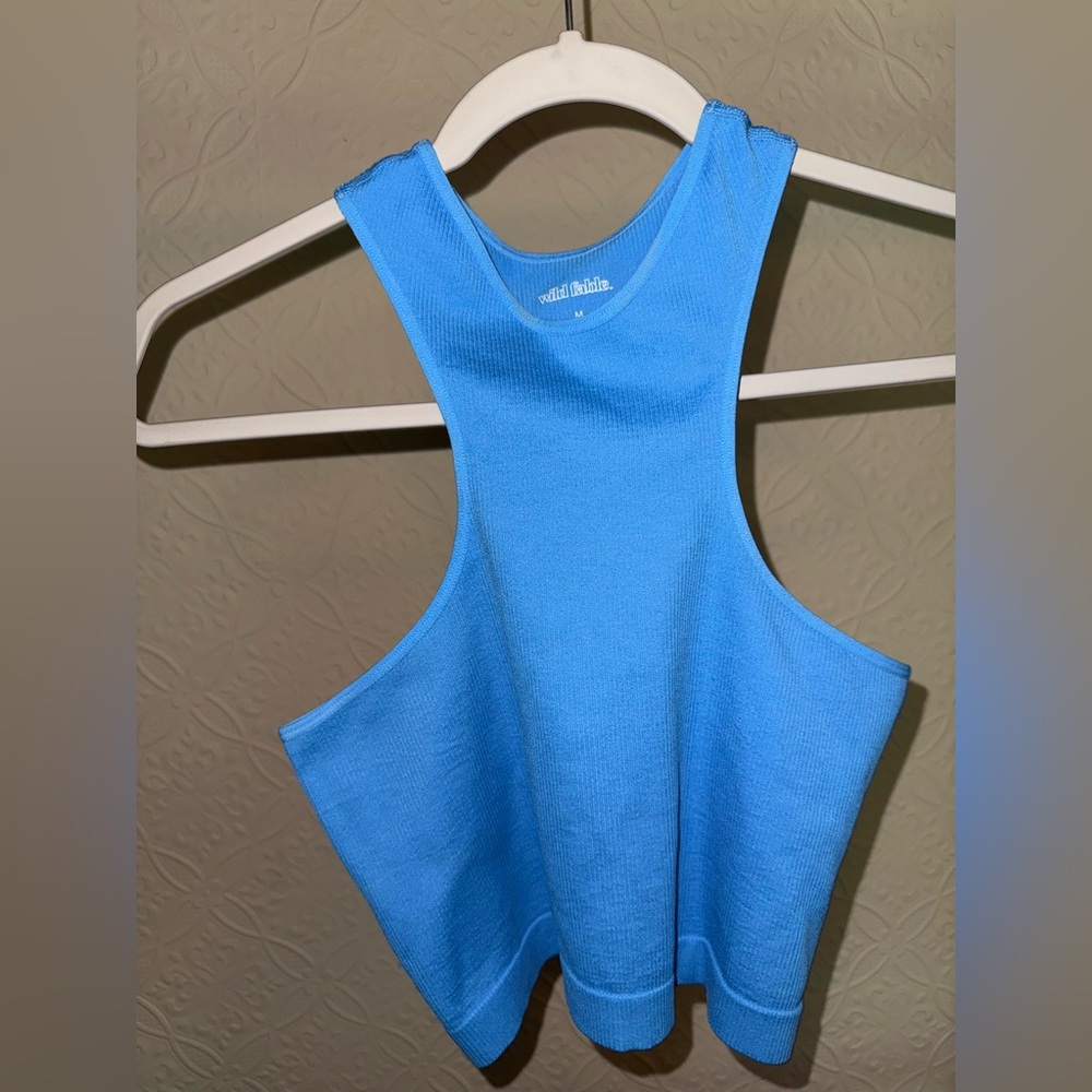 Wild Fable Blue Backless Sleeveless Tank Top